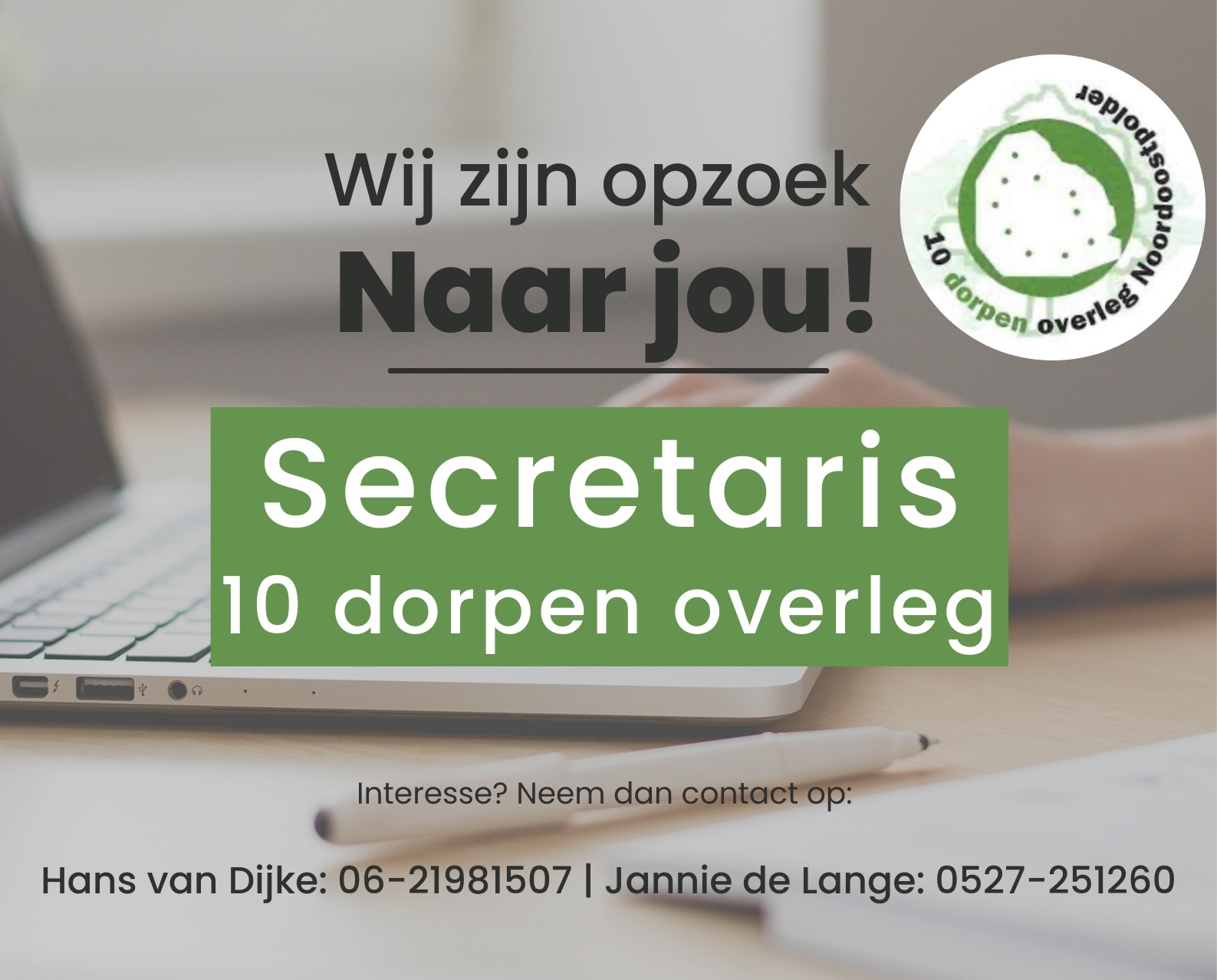 Wij zijn op zoek naar jou! | Dorpsbelang Rutten